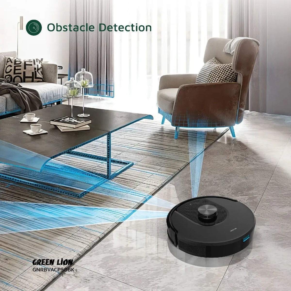 Green Lion Smart Robot Vacuum Pro 4000 Pa Suction - Black – image 9