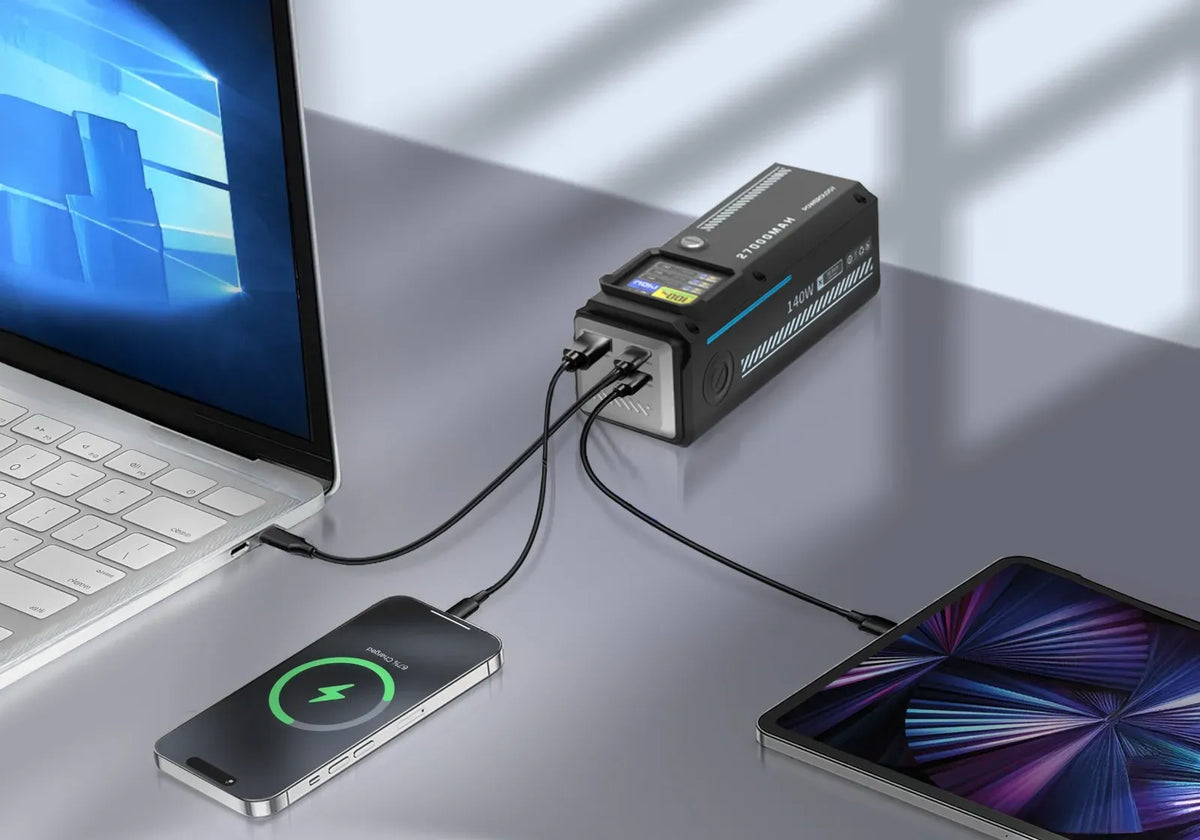 Powerology 27000mAh Smart Display Power Bank Black – image 7