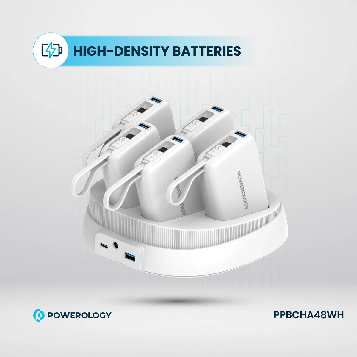 Powerology ×510000 m Ah Power Bank Station - White – image 16